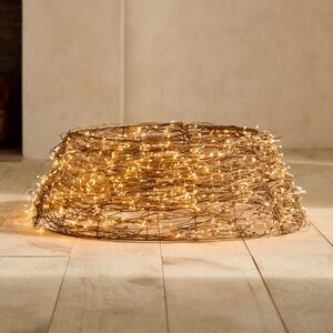 Anthropologie Stargazer LED Christmas Tree Vine Collar Skirt NWT SOLD OUT